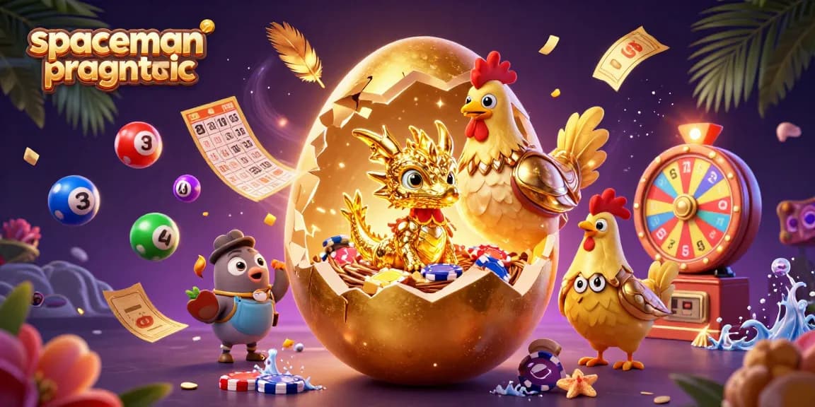 Experience the thrill of spaceman pragmatic amidst vibrant casino elements in a magical setting.