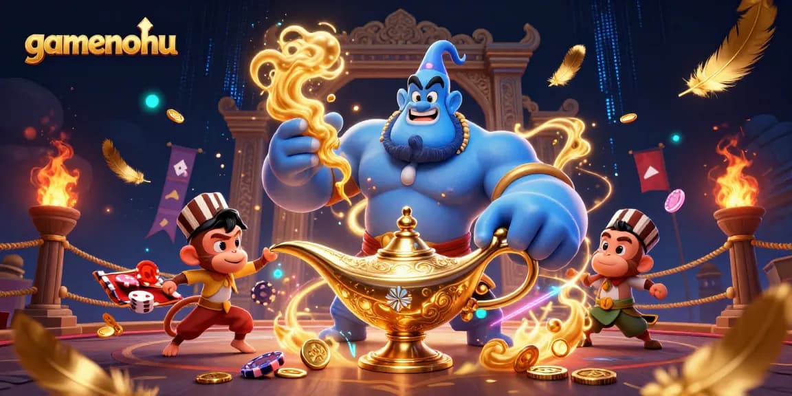 Experience exciting gaming with gamenohu as a magical genie grants wishes for jackpot wins