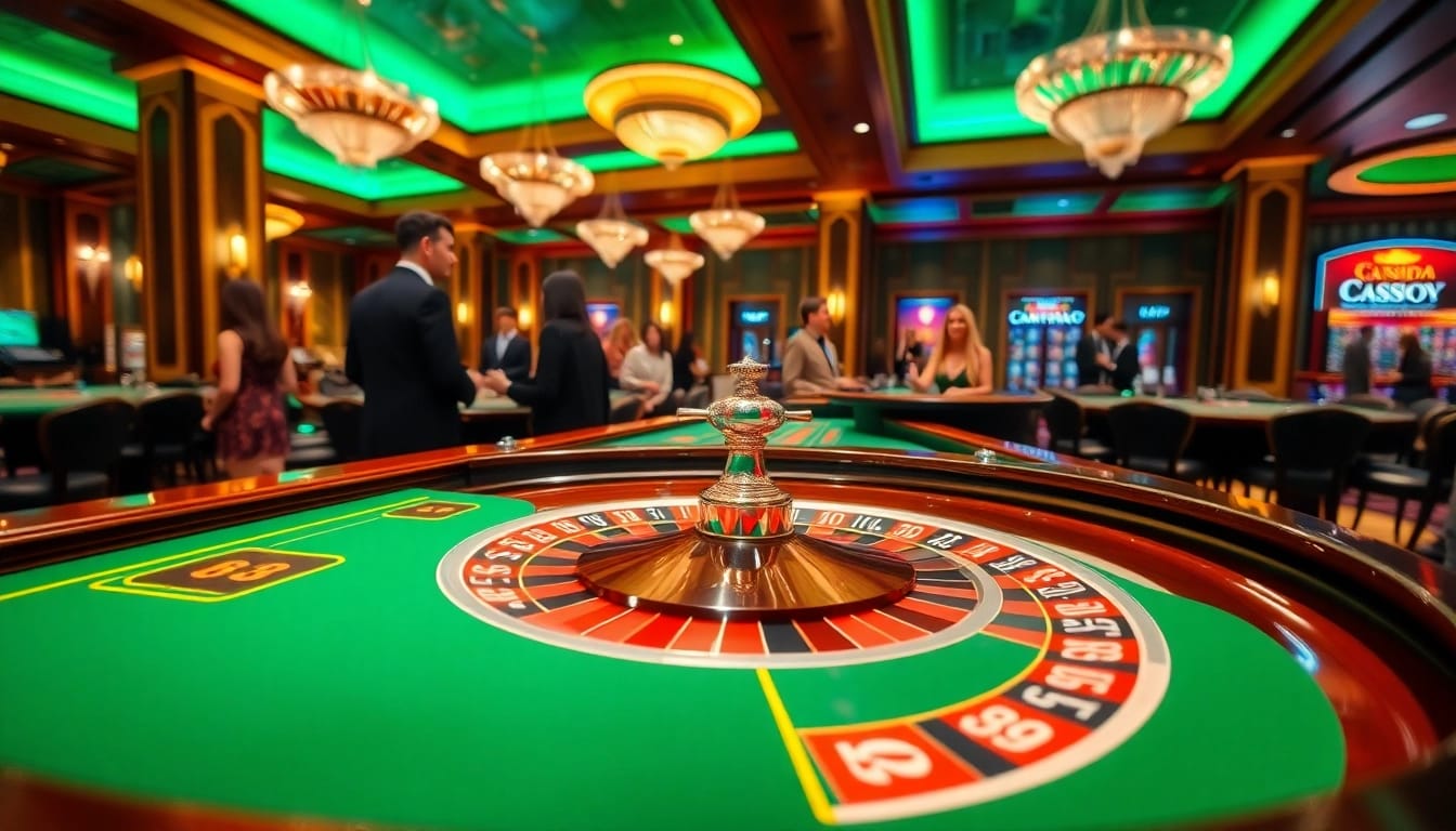 Enjoy thrilling gaming experiences at the best online casino Canada with a vibrant roulette table.