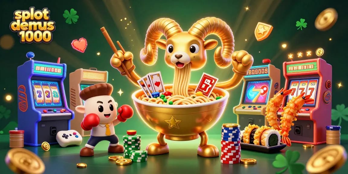 Spin the reels with slot demo zeus 1000, featuring interactive casino characters and vibrant arcade elements.