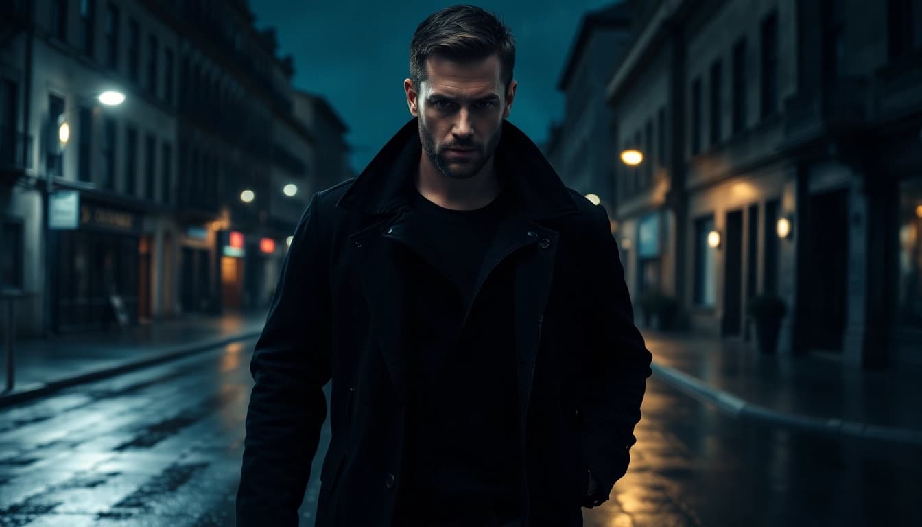 Discover thrilling experiences Similar to Jack Reacher series with a rugged hero in a moody urban setting.