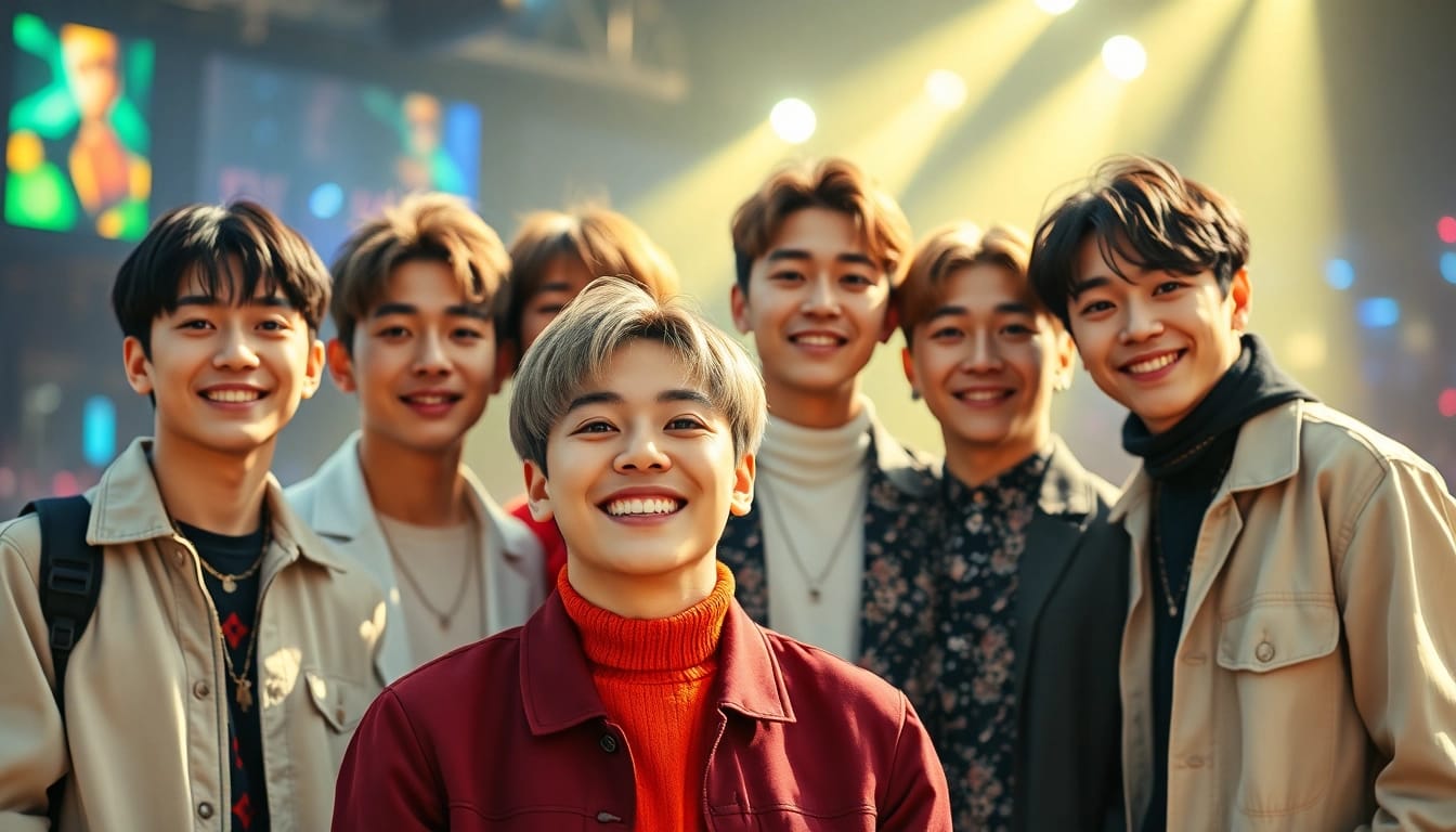 Engaging image of BTS members showcasing their unique personalities and vibrant styles.
