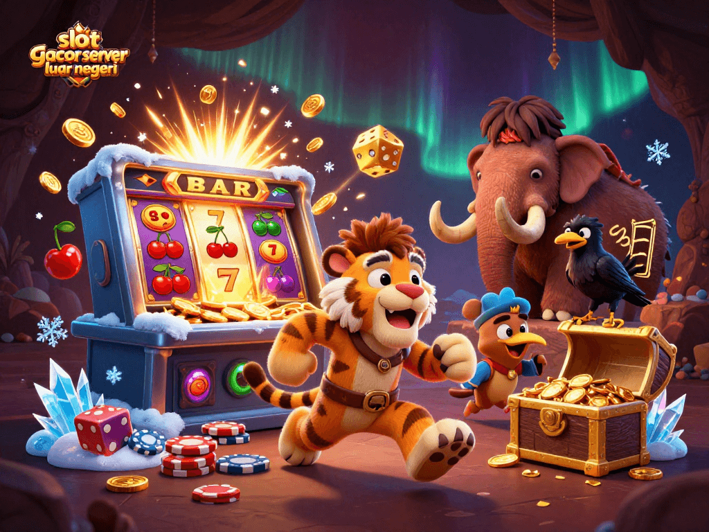 Spin the massive slot machine with slot gacor server luar negeri while encountering thrilling prehistoric casino elements.