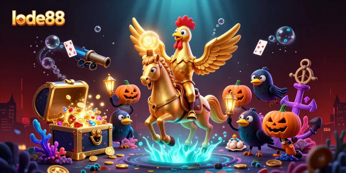 Experience the vibrant lode88 casino scene with animated characters and dynamic gameplay elements.