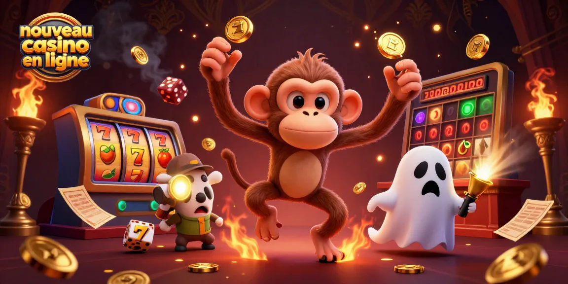 Un nouveau casino en ligne animé avec des jeux de machines à sous et un esprit mystérieux.
