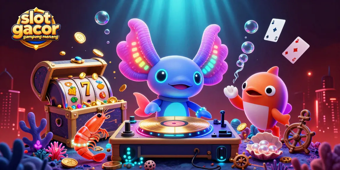 Slot gacor gampang menang memberikan pengalaman menarik dengan DJ axolotl dan simbol permainan