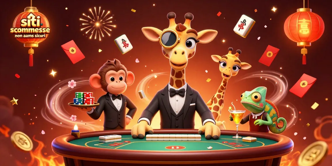 Gioca nei migliori siti scommesse non AAMS sicuri, dove giraffe d'alta classe e scimmie valet offrono un'esperienza esclusiva.
