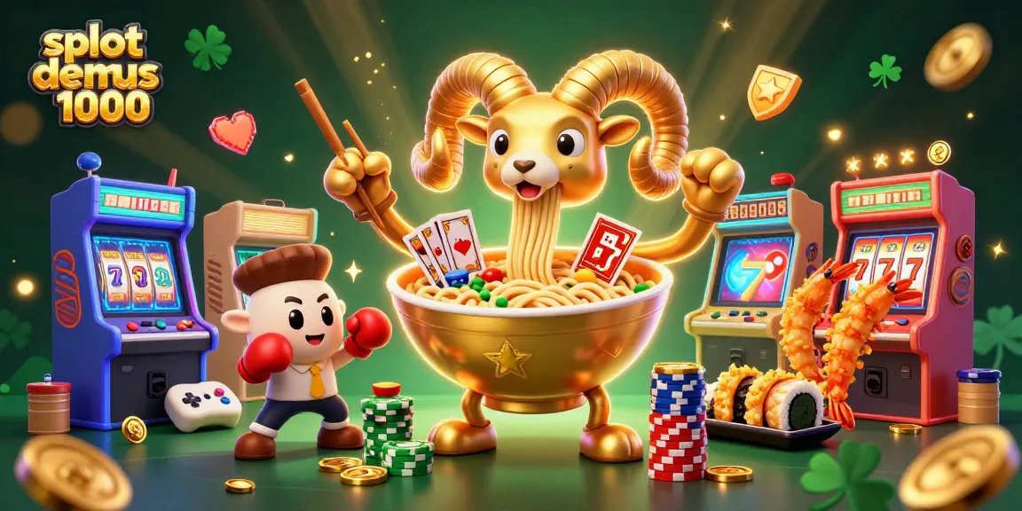 Spin the reels with slot demo zeus 1000, featuring interactive casino characters and vibrant arcade elements.