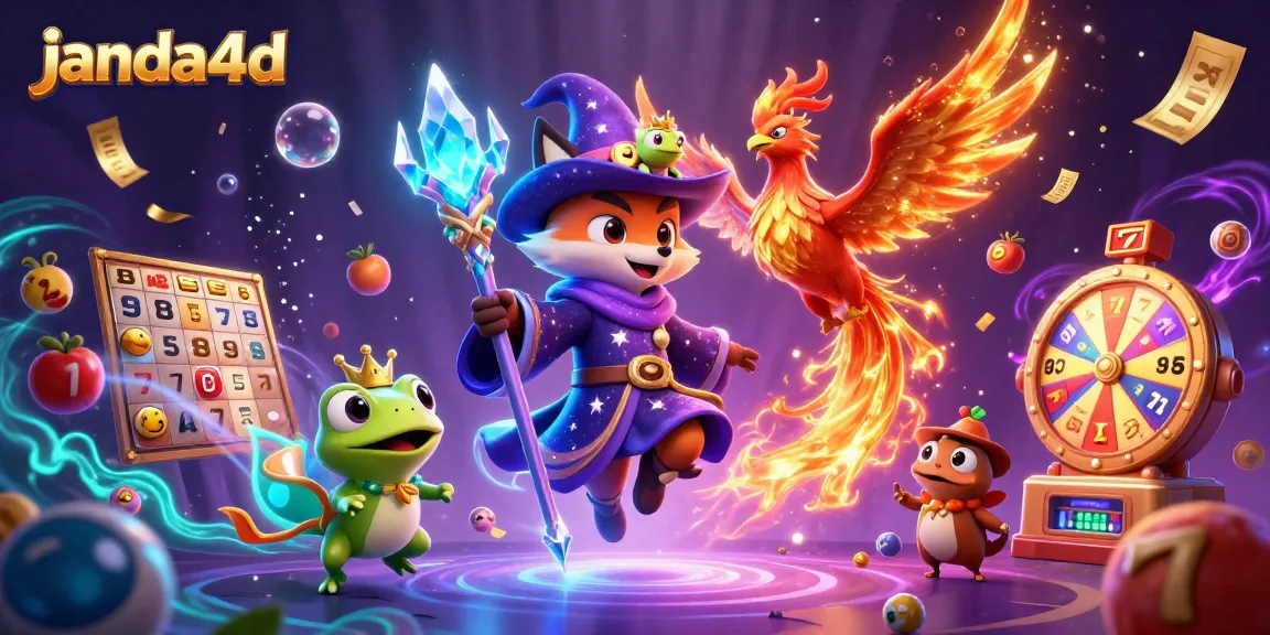 Visualisasi menarik dari janda4d, menampilkan karakter slot menghibur dengan simbol keberuntungan.