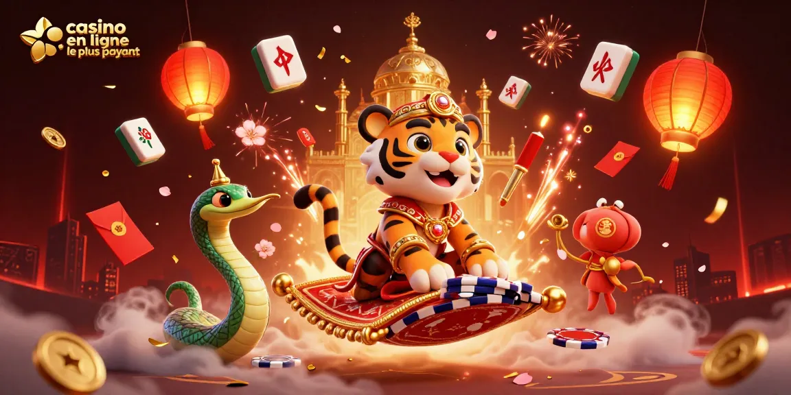Plonger dans le monde du casino en ligne le plus payant avec un sultan tigre en 3D, illuminé par des pétales et des feux d'artifice