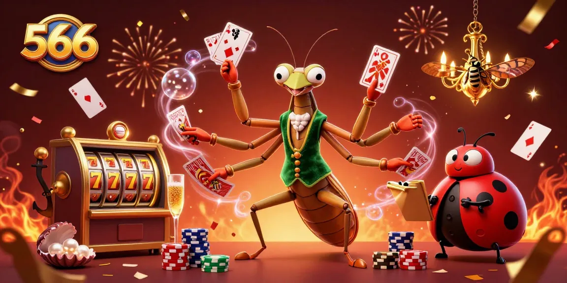 Experience thrilling wins at 566 with vibrant slot games, sparkling treasures, and fun casino elements.