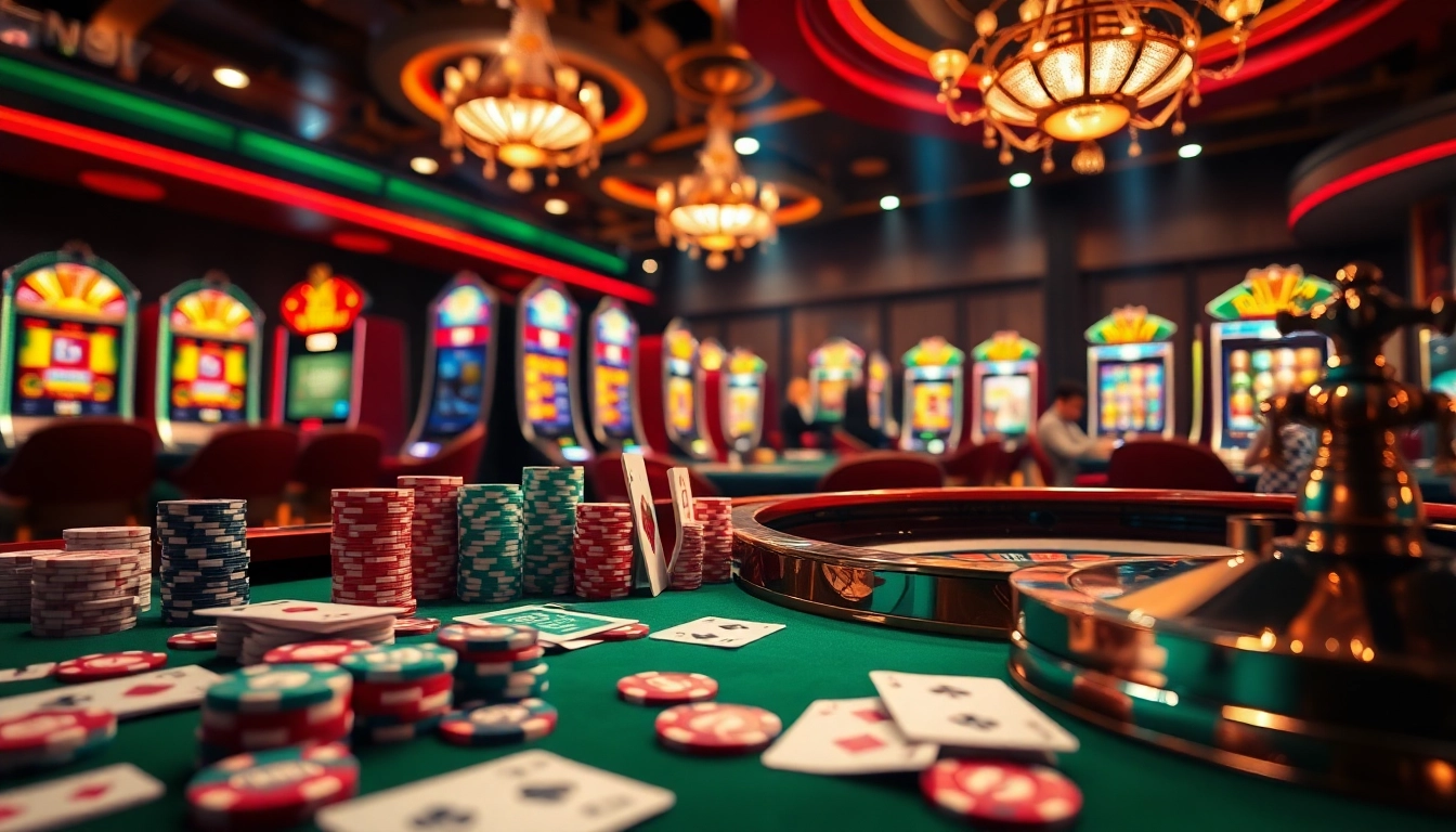 Découvrez le frisson des stratégies gagnantes sur un site de casino en ligne avec des jetons de poker vibrants et des cartes à jouer élégantes.