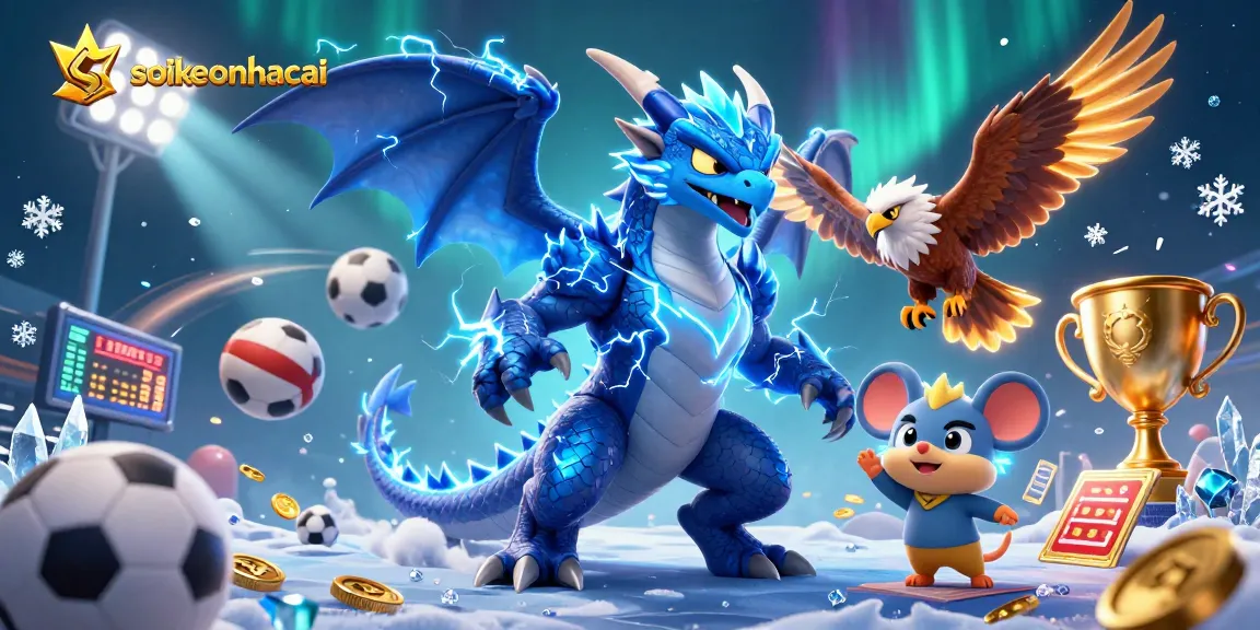 Engage in exhilarating sports betting with soikeonhacai's dynamic illustration showcasing winning strategies.