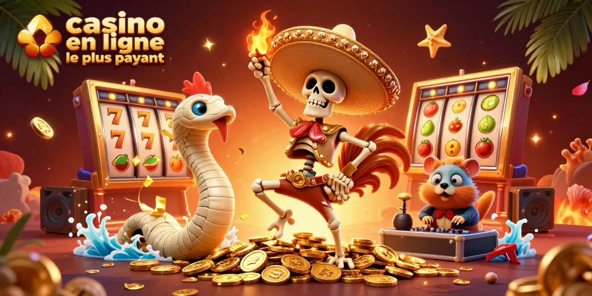 Jouer au casino en ligne le plus payant avec des personnages colorés et des éléments de jackpot brillants.