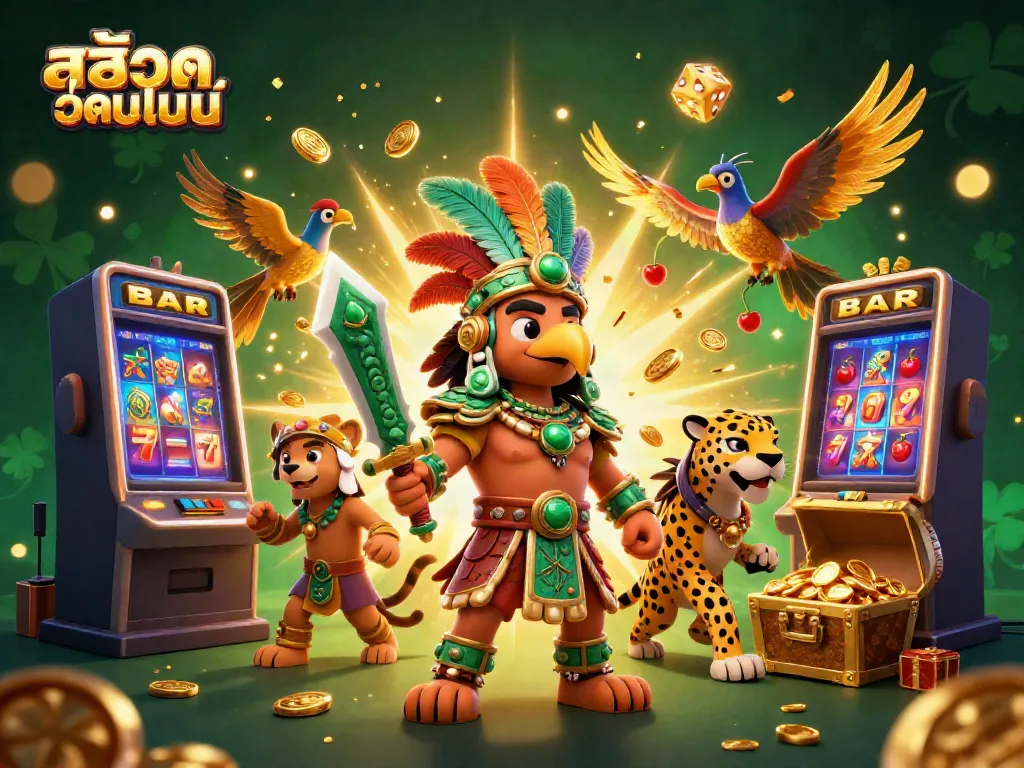 ภาพการเล่นเกมสล็อตออนไลน์ที่เป็นตัวแทนความตื่นเต้นของการพนันในคาสิโน