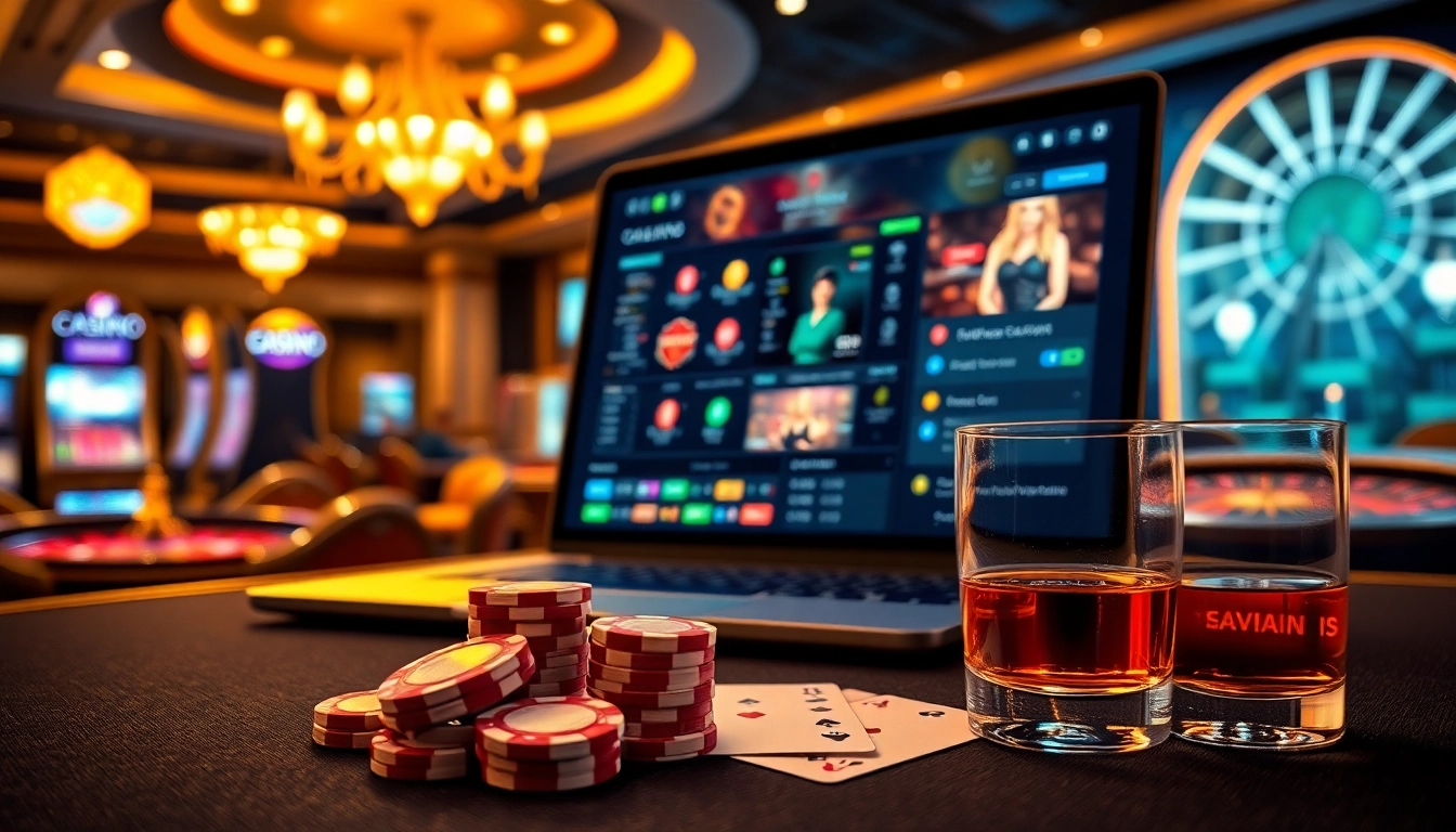 Vivez l'excitation au casino en ligne Français 2026 avec des visuels de jeu luxueux et des éléments de casino vibrants.