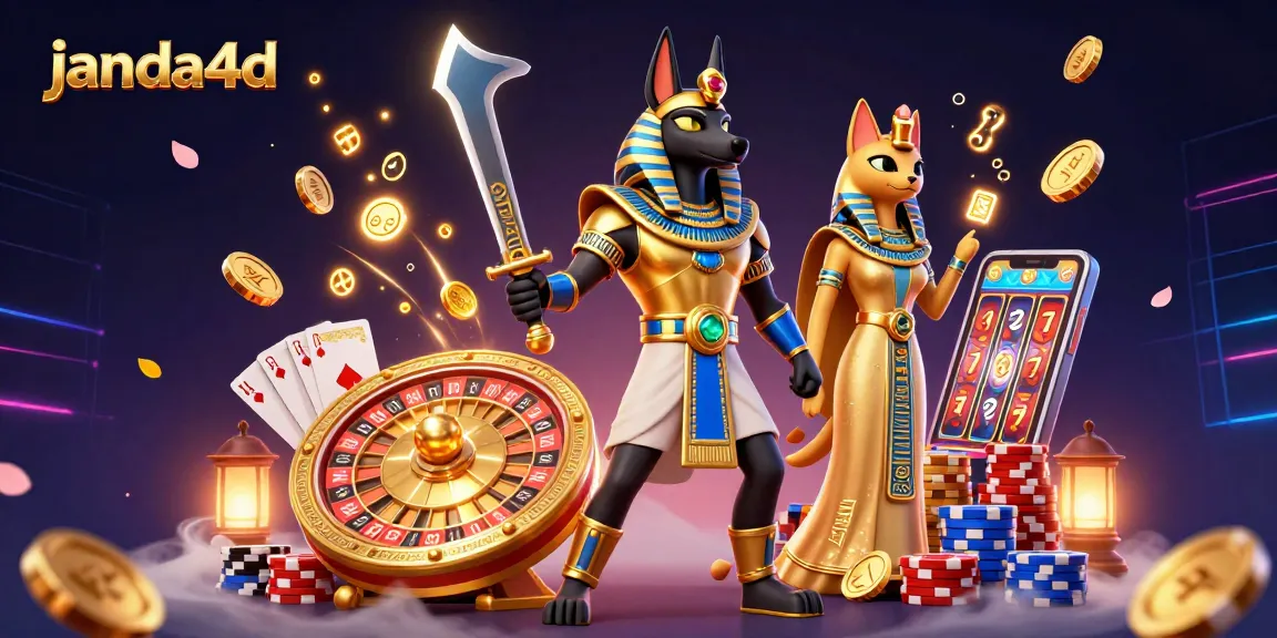 Permainan slot dan taruhan olahraga janda4d dengan Anubis dan Bastet yang memikat.