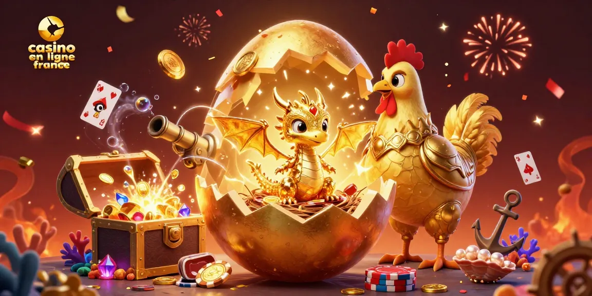 Jouez sur le meilleur casino en ligne France et découvrez l'excitation avec un bébé dragon en or.