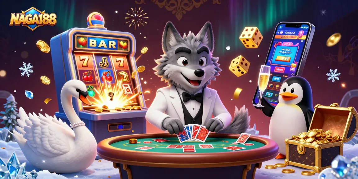 NAGA188 judi slot yang menarik dengan karakter hewan kartun beraksi memikat dalam suasana mewah.