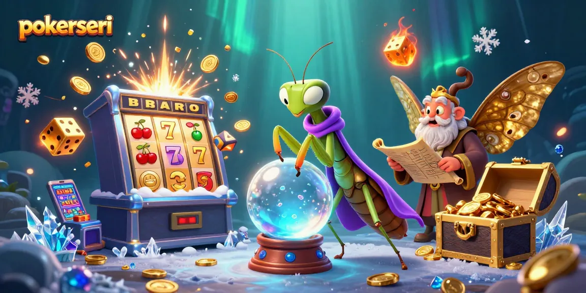 Experience the excitement of pokerseri's dynamic gameplay with vibrant casino elements and characters.