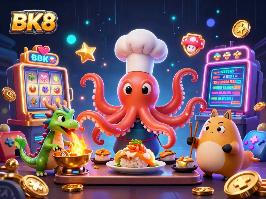 Engage in thrilling games at BK8 with vibrant casino elements, epic characters, and immersive action.