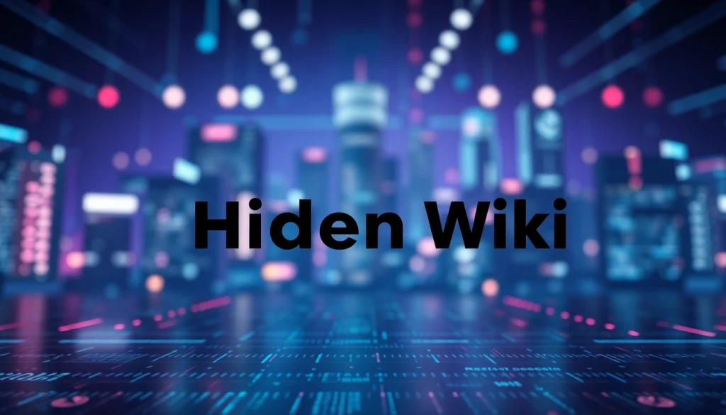 Visual representation of the Hidden Wiki 2025, showcasing dark web elements and anonymity.