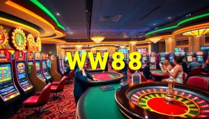 WW88 gaming experience showcasing vibrant casino atmosphere with exciting slot machines.