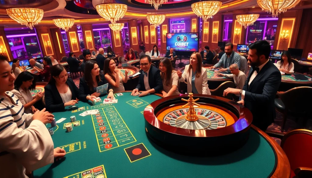 Experience excitement at SOIBET as players engage in thrilling casino games like poker and roulette.