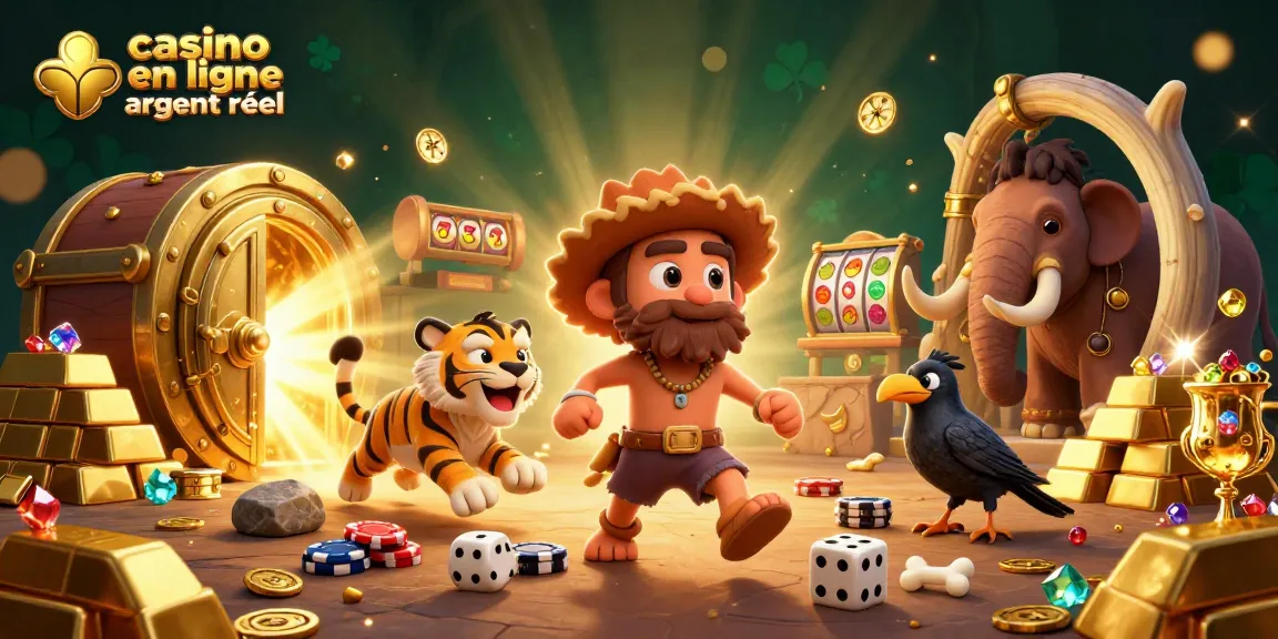 Vivez l'action d'un casino en ligne argent réel en jouant avec des jetons en pierre et des dés en os, au cœur d'une scène dynamique.